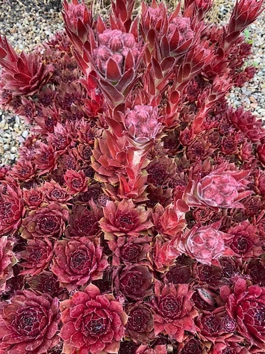 Sempervivum 'Really Red'
